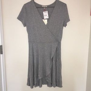 Grey flowy dress